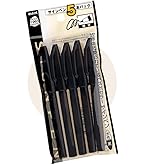 Amazon.co.jp: ぺんてる 水性ペン サインペン XS520AD5 黒 5本パック